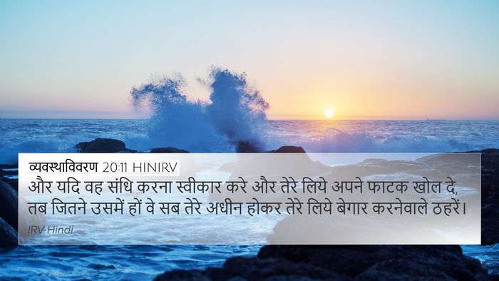 व्यवस्थाविवरण 20:11 HINIRV Bible Verse Image