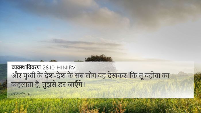 व्यवस्थाविवरण 28:10 HINIRV Bible Verse Image
