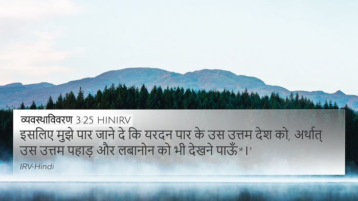 व्यवस्थाविवरण 3:25 HINIRV Bible Verse Image