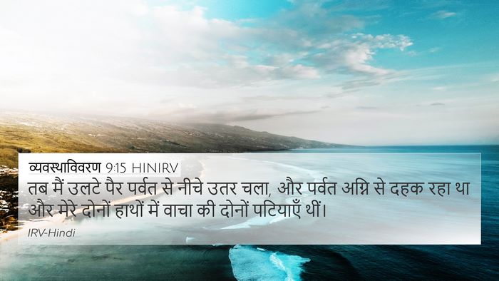 व्यवस्थाविवरण 9:15 HINIRV Bible Verse Image