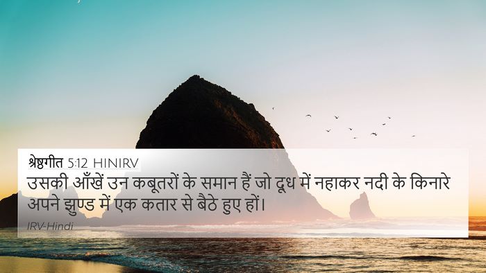श्रेष्ठगीत 5:12 HINIRV Bible Verse Image