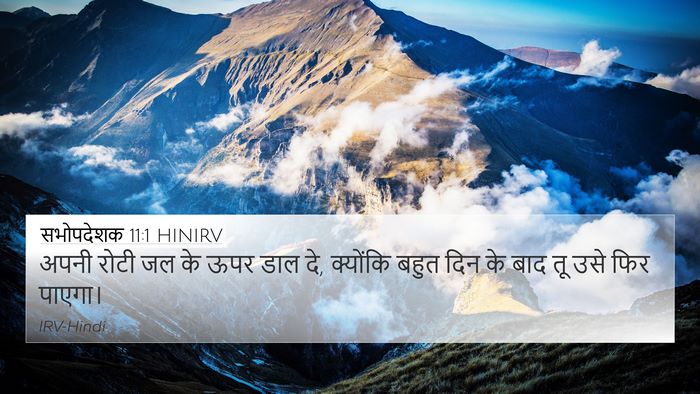 सभोपदेशक 11:1 HINIRV Bible Verse Image