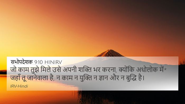 सभोपदेशक 9:10 HINIRV Bible Verse Image