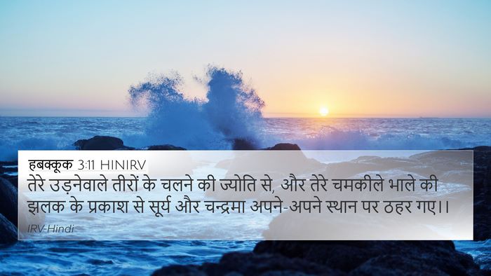 हबक्कूक 3:11 HINIRV Bible Verse Image