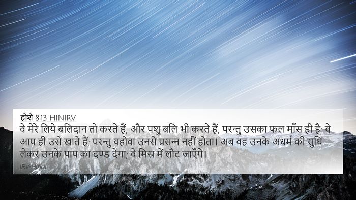 होशे 8:13 HINIRV Bible Verse Image