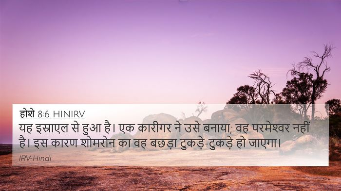 होशे 8:6 HINIRV Bible Verse Image