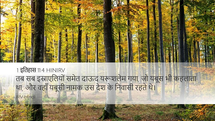 1 इतिहास 11:4 HINIRV Bible Verse Image