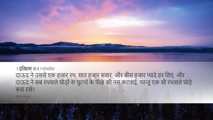1 इतिहास 18:4 HINIRV Bible Verse Image