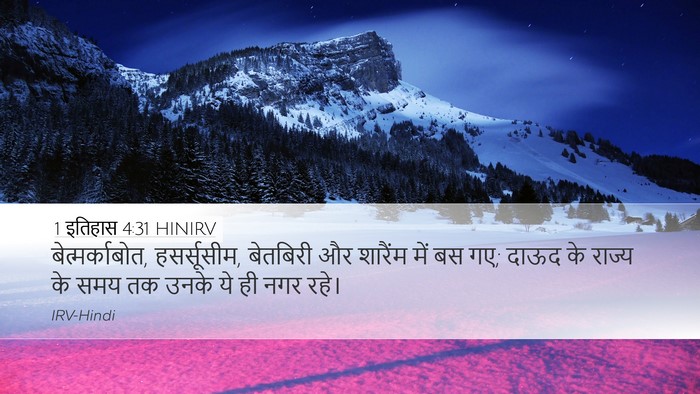1 इतिहास 4:31 HINIRV Bible Verse Image