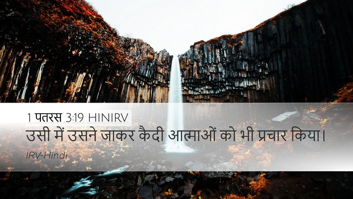 1 पतरस 3:19 HINIRV Bible Verse Image