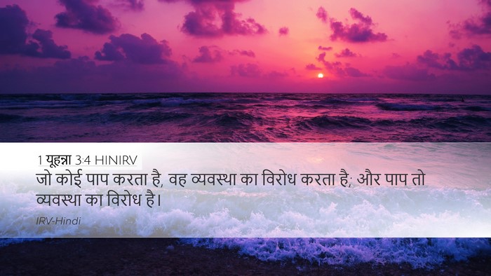 1 यूहन्ना 3:4 HINIRV Bible Verse Image