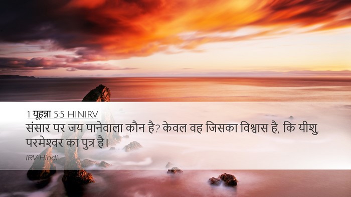 1 यूहन्ना 5:5 HINIRV Bible Verse Image