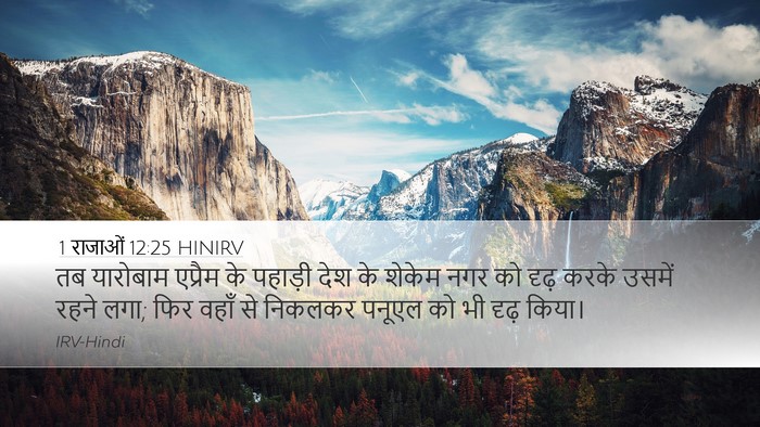1 राजाओं 12:25 HINIRV Bible Verse Image