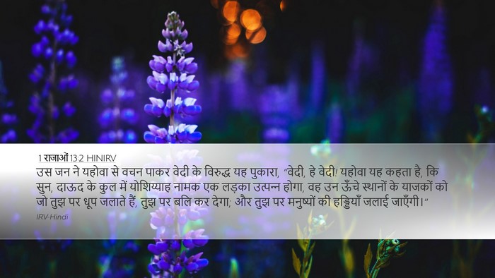 1 राजाओं 13:2 HINIRV Bible Verse Image