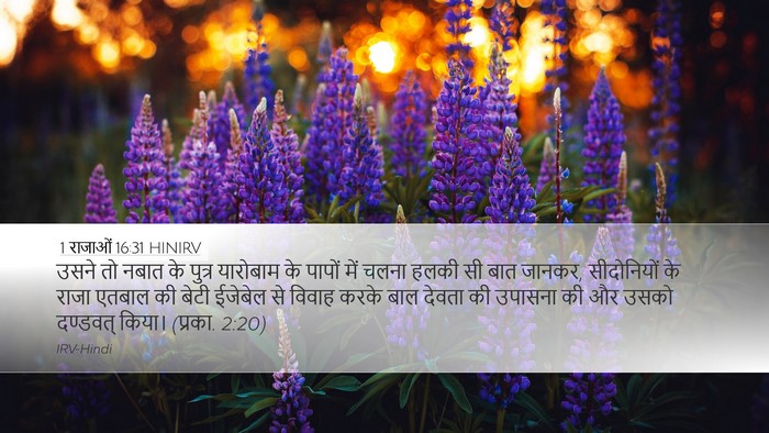 1 राजाओं 16:31 HINIRV Bible Verse Image