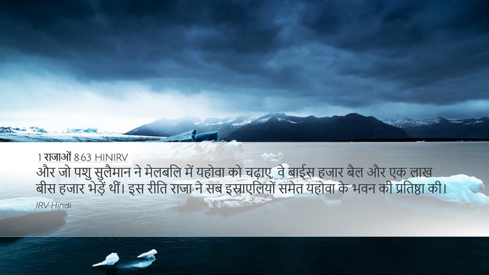 1 राजाओं 8:63 HINIRV Bible Verse Image