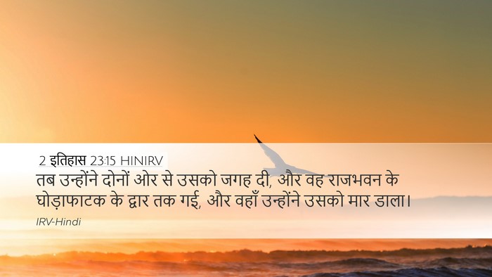 2 इतिहास 23:15 HINIRV Bible Verse Image