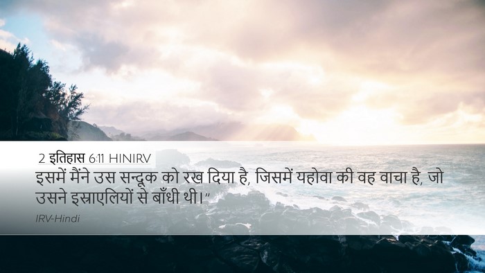 2 इतिहास 6:11 HINIRV Bible Verse Image