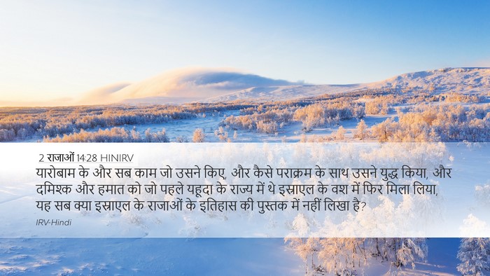 2 राजाओं 14:28 HINIRV Bible Verse Image