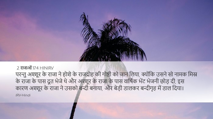 2 राजाओं 17:4 HINIRV Desktop Wallpaper - परन्तु अश्शूर के - Desktop Bible Verse Wallpaper