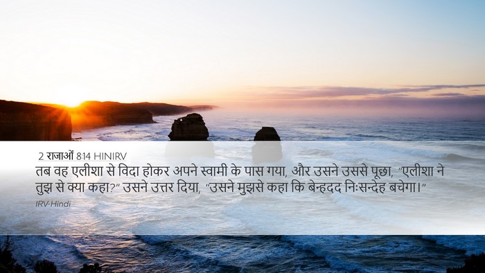 2 राजाओं 8:14 HINIRV Bible Verse Image