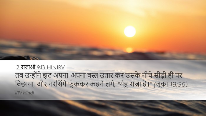 2 राजाओं 9:13 HINIRV Bible Verse Image