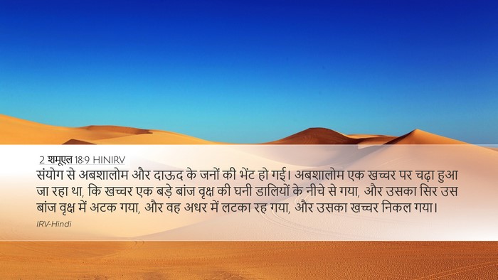 2 शमूएल 18:9 HINIRV Bible Verse Image
