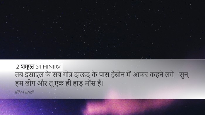 2 शमूएल 5:1 HINIRV Bible Verse Image