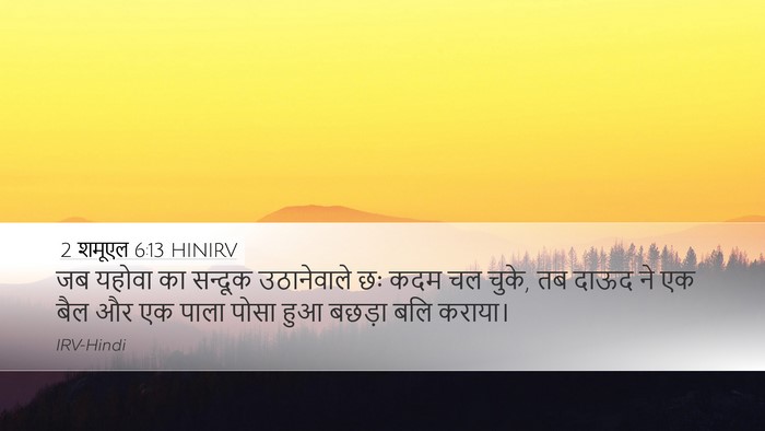 2 शमूएल 6:13 HINIRV Bible Verse Image