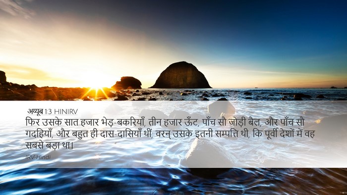अय्यूब 1:3 HINIRV Bible Verse Image