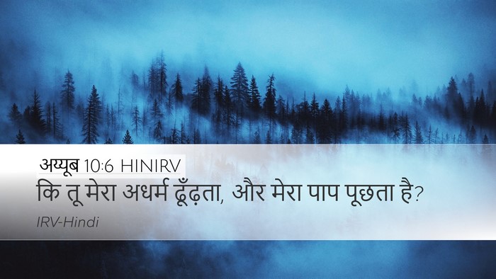 अय्यूब 10:6 HINIRV Desktop Wallpaper - कि तू मेरा अधर्म - Desktop Bible Verse Wallpaper