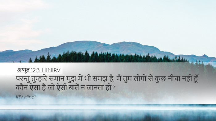 अय्यूब 12:3 HINIRV Bible Verse Image