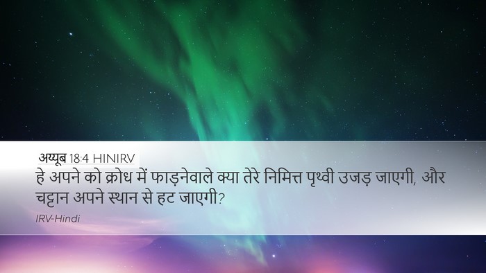 अय्यूब 18:4 HINIRV Bible Verse Image