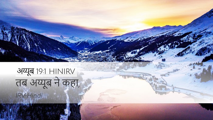 अय्यूब 19:1 HINIRV Desktop Wallpaper - तब अय्यूब ने - Desktop Bible Verse Wallpaper