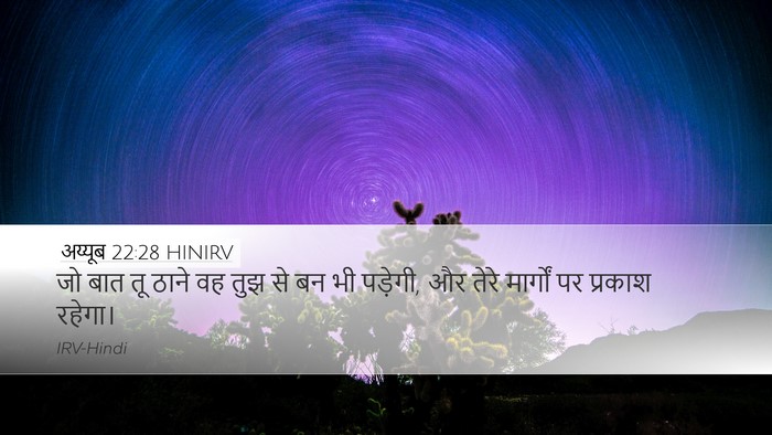 अय्यूब 22:28 HINIRV Bible Verse Image
