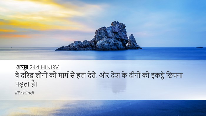 अय्यूब 24:4 HINIRV Bible Verse Image