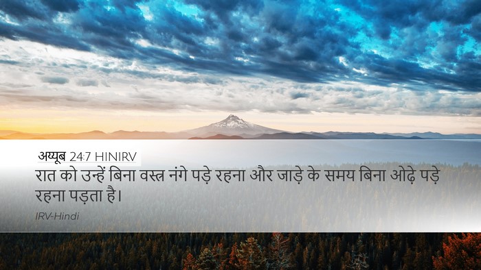 अय्यूब 24:7 HINIRV Bible Verse Image
