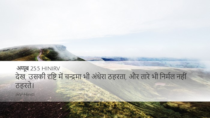अय्यूब 25:5 HINIRV Bible Verse Image