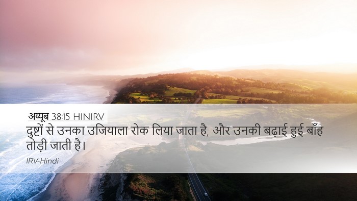 अय्यूब 38:15 HINIRV Bible Verse Image