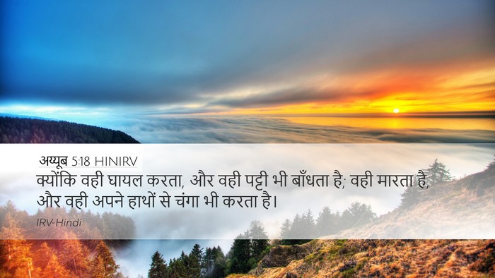 अय्यूब 5:18 HINIRV Bible Verse Image