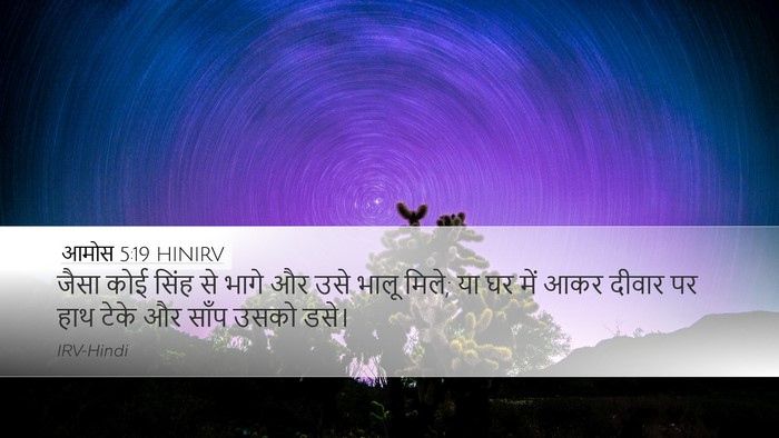 आमोस 5:19 HINIRV Bible Verse Image