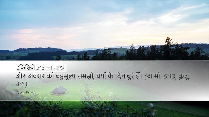 इफिसियों 5:16 HINIRV Bible Verse Image