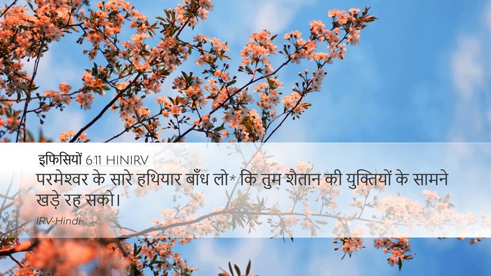 इफिसियों 6:11 HINIRV Bible Verse Image