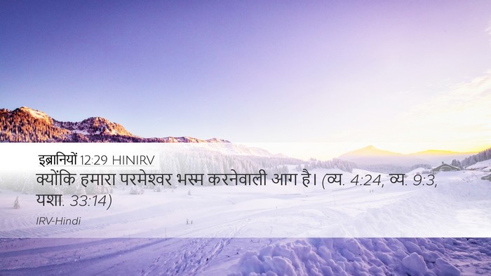 इब्रानियों 12:29 HINIRV Bible Verse Image