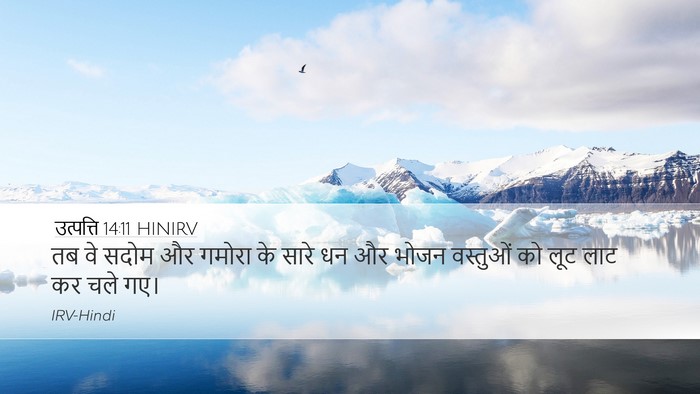 उत्पत्ति 14:11 HINIRV Desktop Wallpaper - तब वे सदोम और गमोरा - Desktop Bible Verse Wallpaper