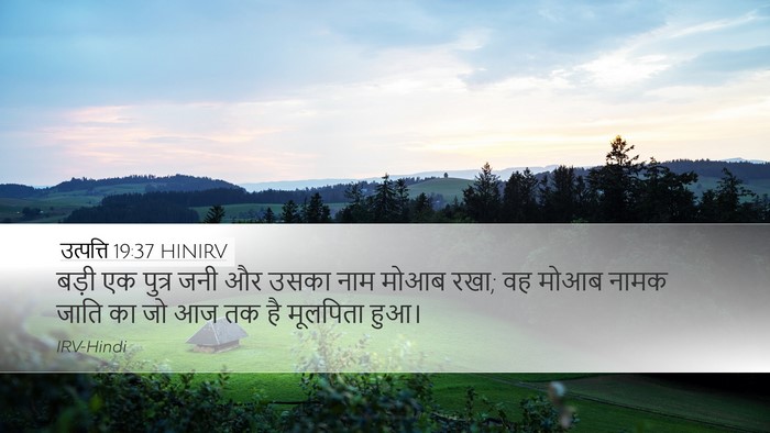 उत्पत्ति 19:37 HINIRV Bible Verse Image