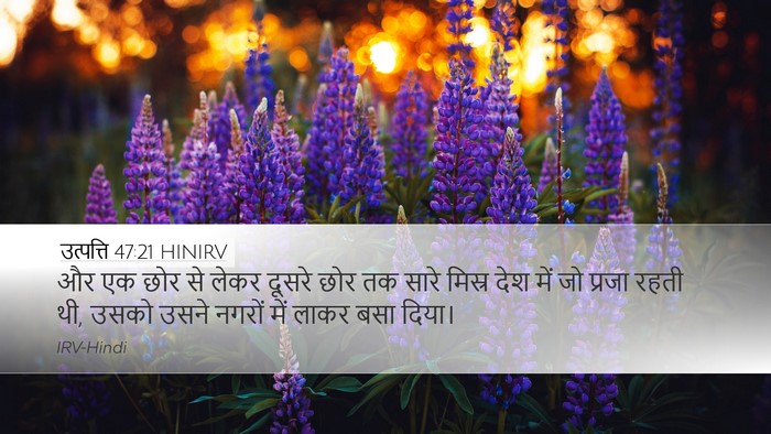 उत्पत्ति 47:21 HINIRV Bible Verse Image