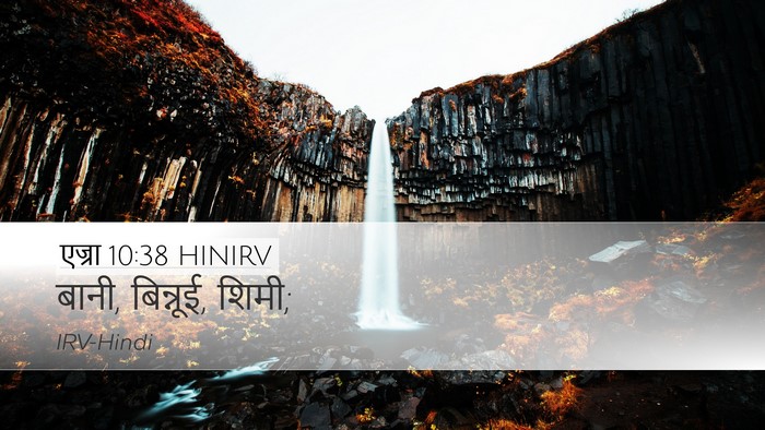 एज्रा 10:38 HINIRV Desktop Wallpaper - बानी, बिन्नूई, - Desktop Bible Verse Wallpaper