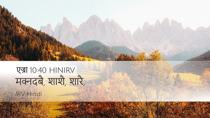 एज्रा 10:40 HINIRV Desktop Wallpaper - मक्नदबै, शाशै, - Desktop Bible Verse Wallpaper