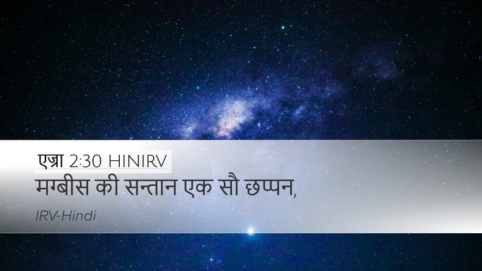एज्रा 2:30 HINIRV Desktop Wallpaper - मग्बीस की सन्तान - Desktop Bible Verse Wallpaper